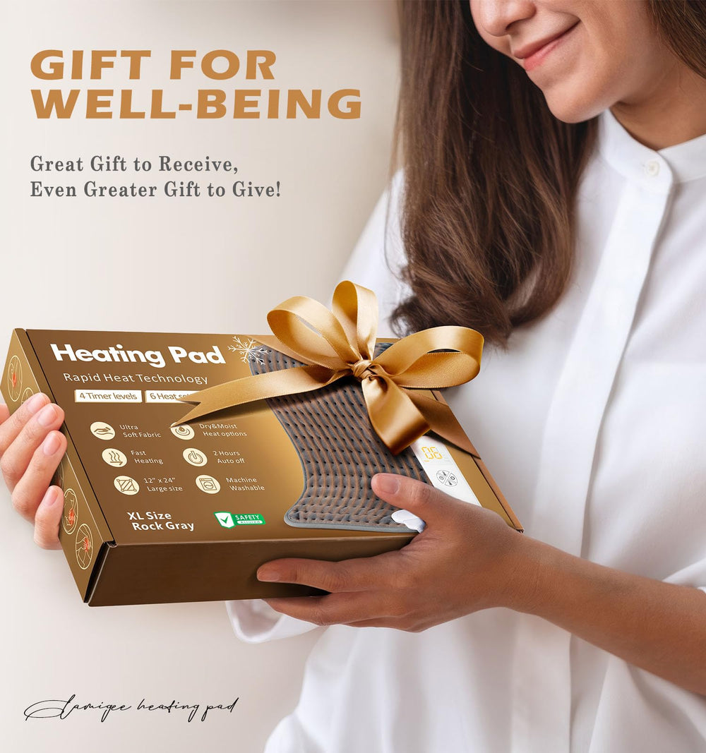 Glamigee heating pad presented as a thoughtful gift idea.