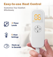 Glamigee heating pad with auto-off for safe, restful use.