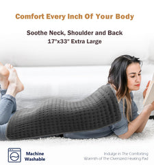Glamigee ultra-soft 17x33 pad with plush warmth and quick heat.