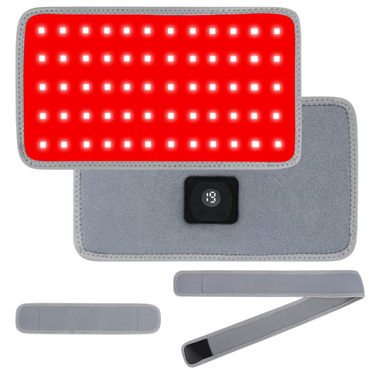 Glentaxy cordless red-light therapy belt for on-the-go relief.