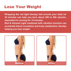 GLOHFAN adjustable wrap worn around the waist for flexible use.