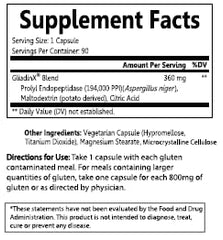 GliadinX capsules close-up highlighting AN-PEP enzyme for safer gluten-free meals