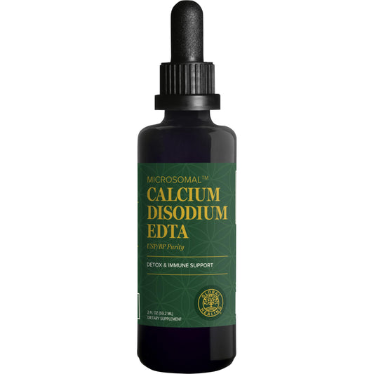 Global Healing Calcium Disodium EDTA bottle front showing daily wellness use