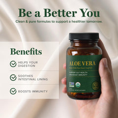 Global Healing Center aloe organic leaf; certified-organic freshness.