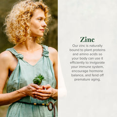 Global Healing Center zinc liquid dropper demonstrates easy dosing for convenient daily support.