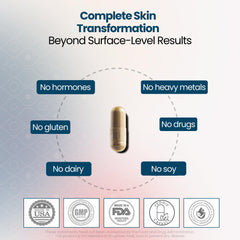 GlocalCare Depigma image featuring Grape Seed Extract for antioxidant protection.
