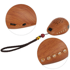 GLOGLOW Compact home meditation setup with the prayer machine on a quiet shelf.