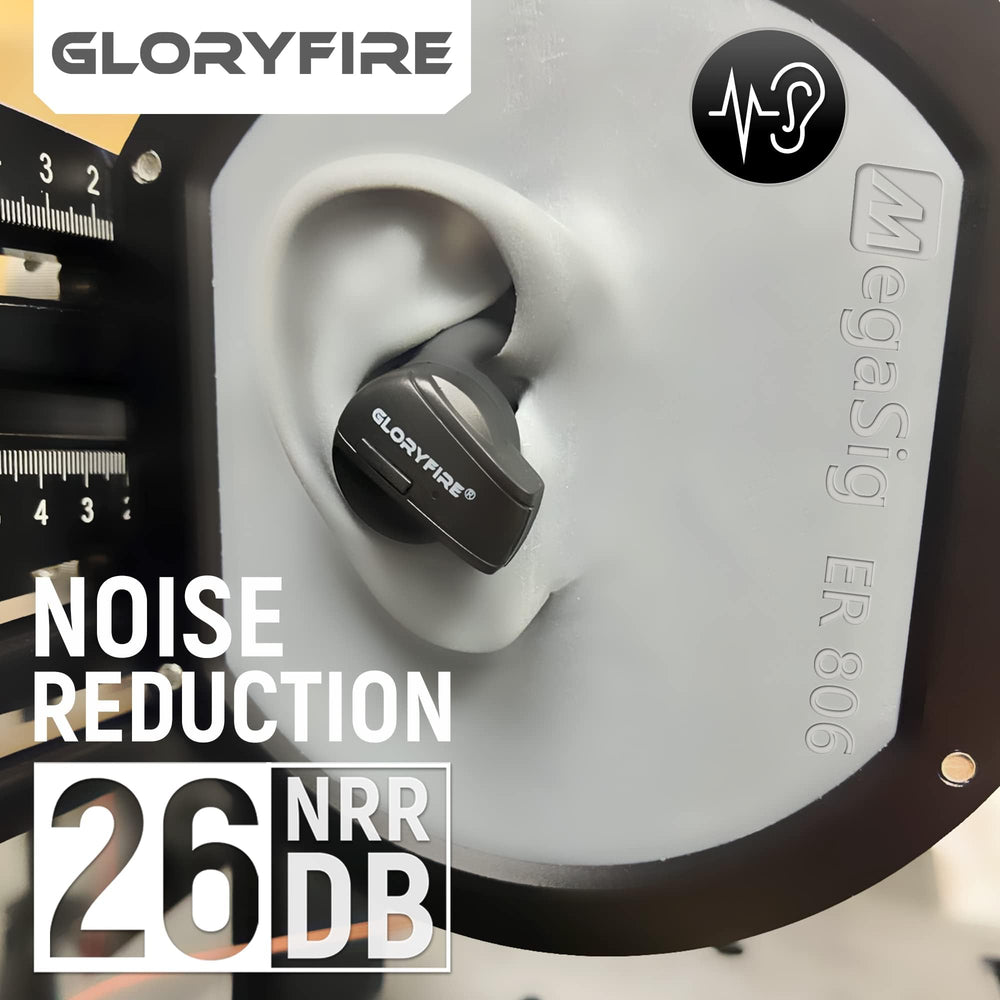 Charging case and silicone tether keep GLORYFIRE buds secure on the range