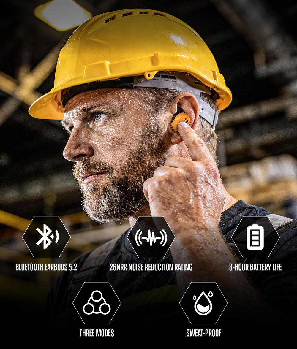 GLORYFIRE earbuds with three sound modes for versatile on-site listening.