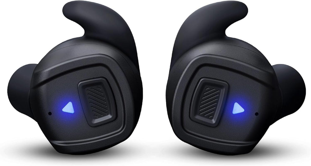 GLORYFIRE Bluetooth shooting ear protection earbuds in use for range efficiency