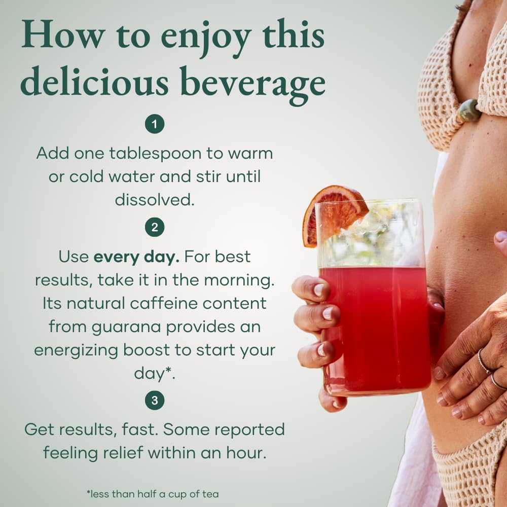Glow Botanica Bloating SOS with dandelion leaves suggesting immune support