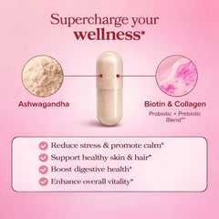 GlowTrue Ashwagandha Women capsules closeup for simple daily routine