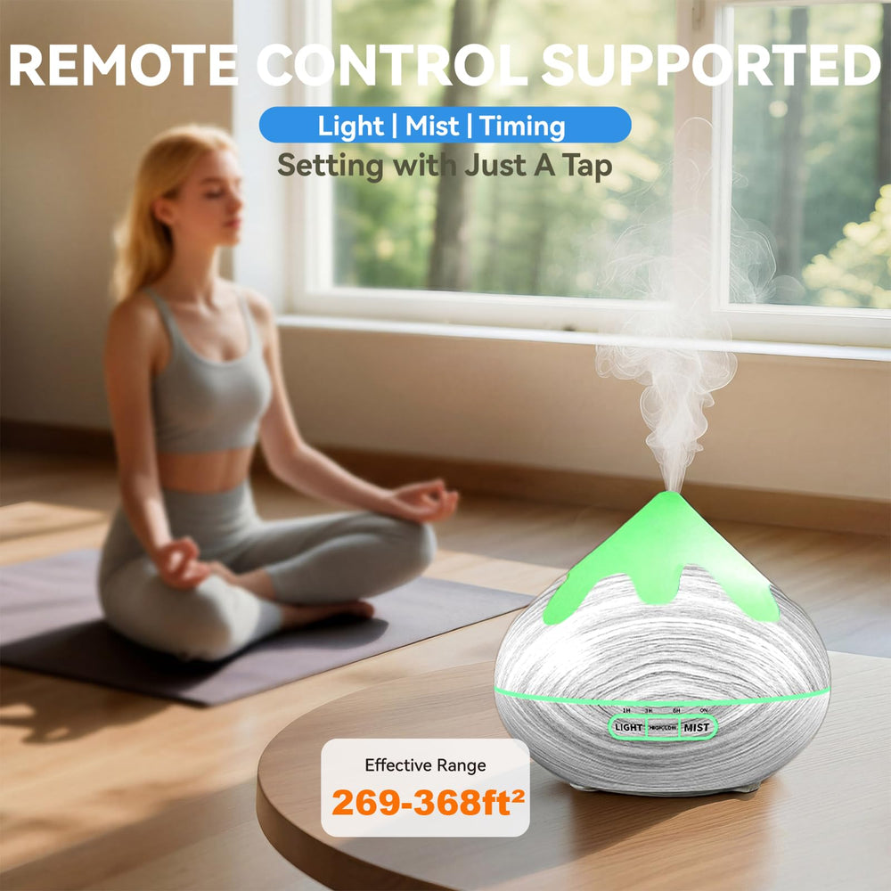 GLOXA diffuser auto shut-off adds peace of mind when water runs low.
