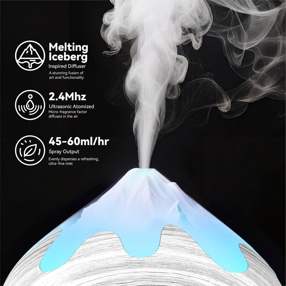 GLOXA diffuser remote-control lets you adjust mist and lights from across the room.