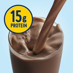 Glucerna Hunger Smart vanilla shake ready-to-drink in glass, ideal snack between meals.
