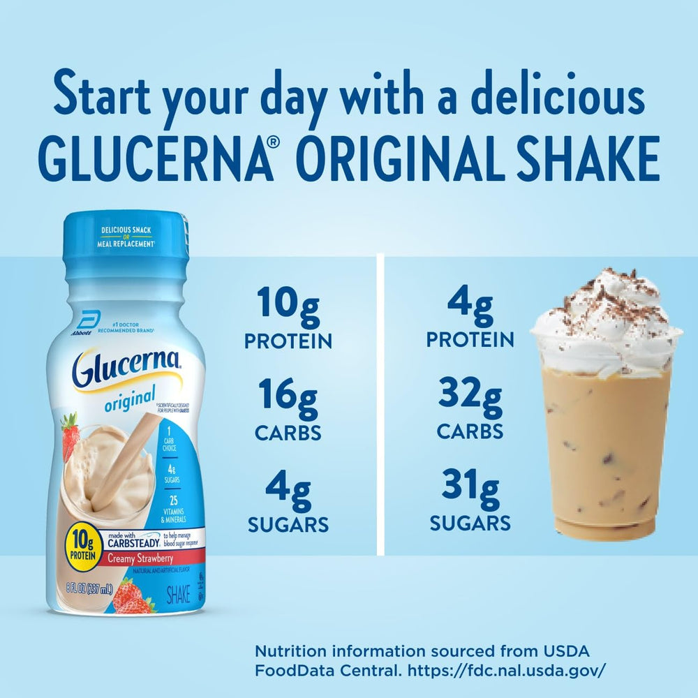 Glucerna Original label reveals vitamins and minerals for immune support