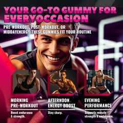 GlucoBio Creatine Raspberry Gummies label shows sugar-free option for healthier snacking