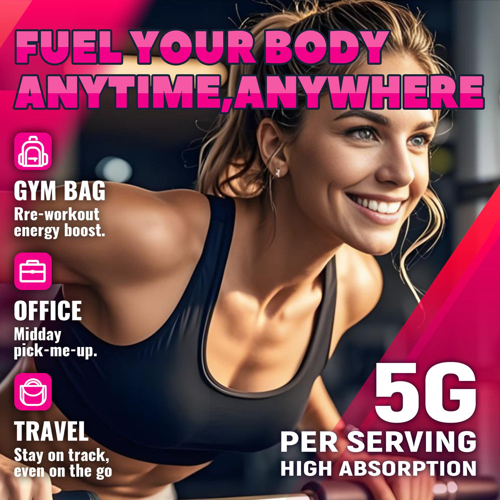 GlucoBio Creatine Raspberry Gummies bottle placed in gym bag implies on-the-go energy