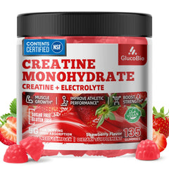 GlucoBio gummies dissolving on tongue for quick flavor release.