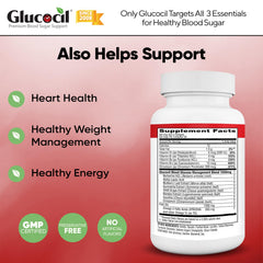 Glucocil mulberry leaf blend detail on the label.