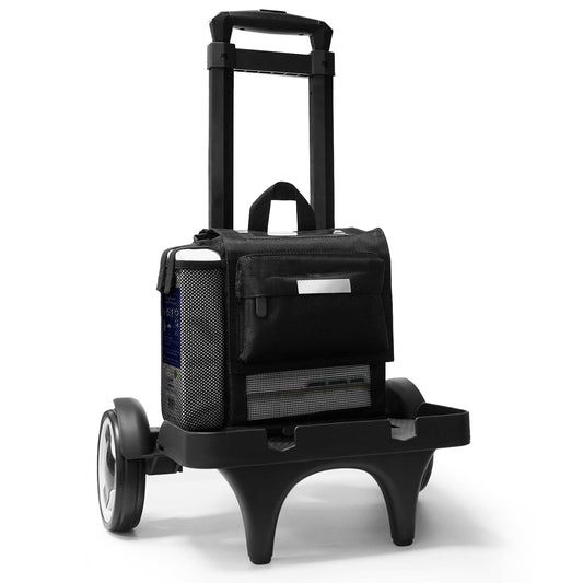 Glucomfy Ultralight Backpack ventilated design keeps the concentrator cool during use