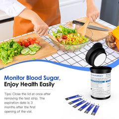 Glucoracy home glucose monitoring setup shows easy daily testing