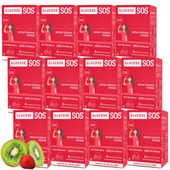 Glucose SOS kiwi-strawberry packets offer fast energy with no water needed