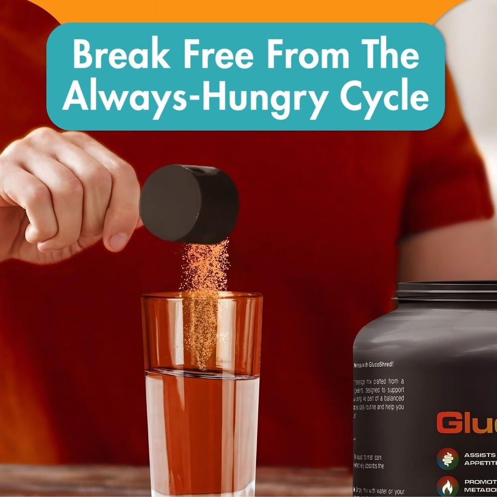 GlucoShred Advanced GLP-1 berberine ingredient close-up highlighting natural metabolic-support components