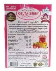 Product shot suggesting a simple skin-brightening ritual with Gluta Berry