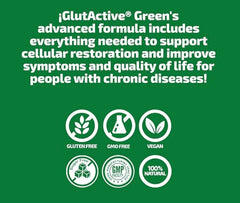 GlutActive GREEN 60-count packaging emphasizes the nutraceutical complex for daily wellness