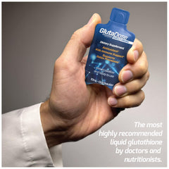 GlutaDose zinc and vitamins label emphasizes essential minerals.