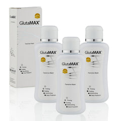 GlutaMAX Tone and Firm Wash bottle ready for travel, offering daily freshness.