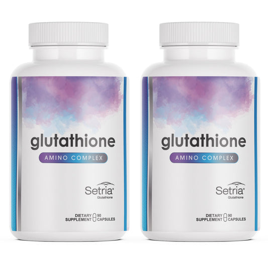 Glutathione Amino Complex bottle offering premium antioxidant support for daily wellness.