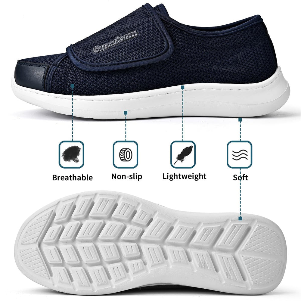 Gmedonm non-slip outsole provides secure footing at home or on the go.