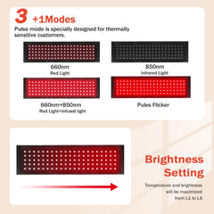GMOWNW four brightness modes with steady and pulse options