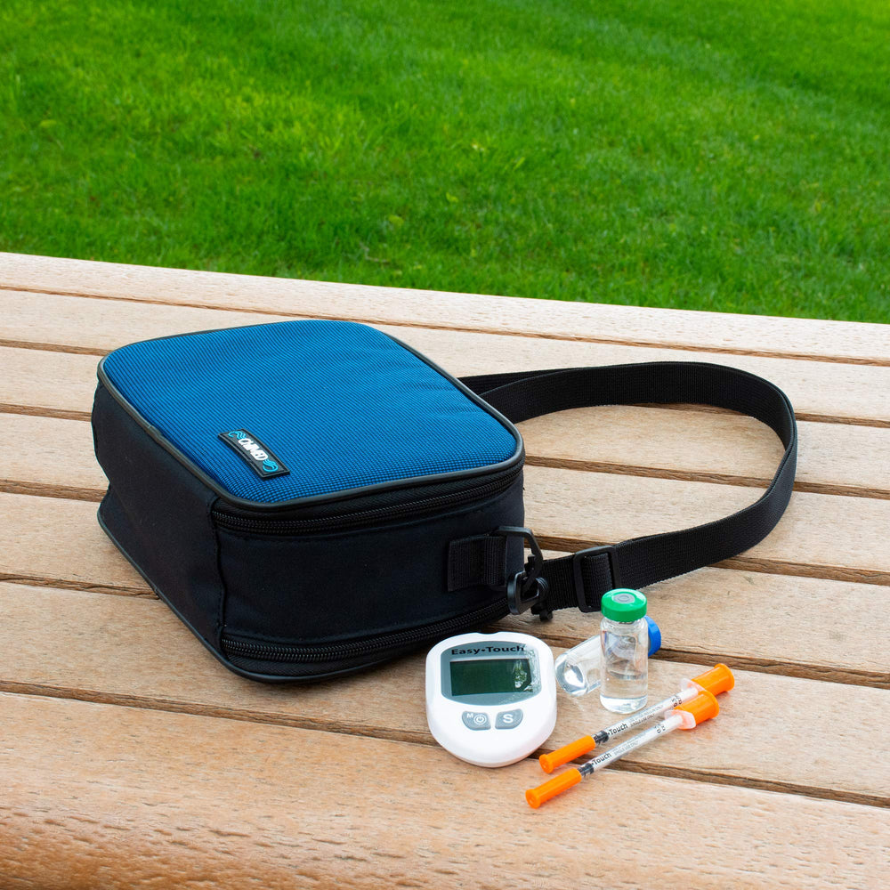 GMS ChillMed Elite 9.5x6x3.5 inch dimensions fit compact bags.
