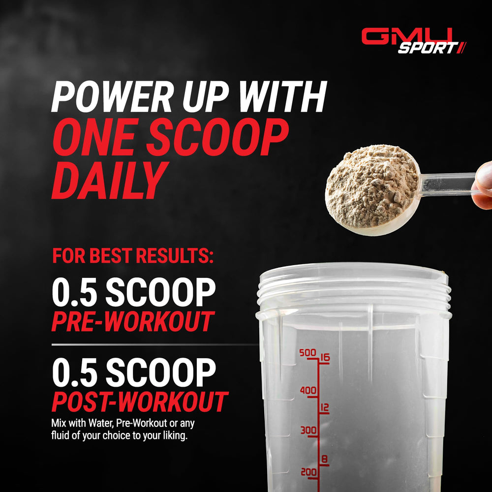 GMU SPORT Creatine 2.0 athlete workout scene for training.