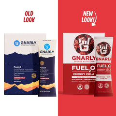 Gnarly Fuel2O Cherry Cola dissolving powder blends for electrolytes