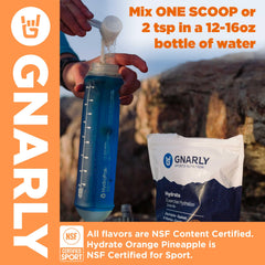 Gnarly Hydrate formulation graphic illustrating electrolyte balance.