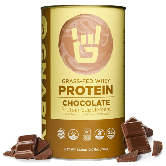 Gnarly Nutrition Chocolate Protein Powder tub with label, supports post-workout recovery