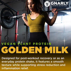 Gnarly Nutrition plant-based protein scoop in a pouch with clean-label promise.