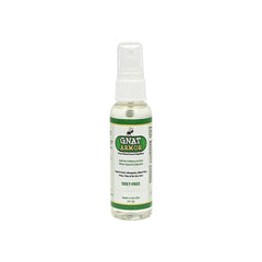 Gnat Armor kids bug spray bottle back view showing spray nozzle