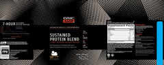 GNC AMP Cinnamon Toast nutrition facts showing 7-hour protein release