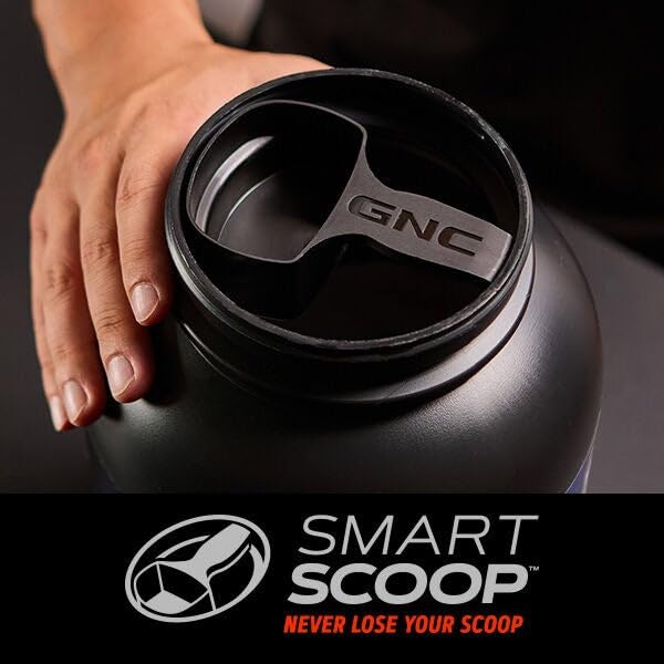 GNC AMP Wheybolic 3rd-party testing badge on container.