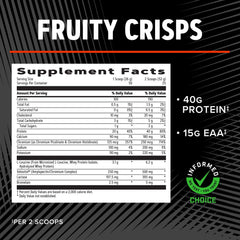 GNC AMP Wheybolic ingredients with leucine and BCAAs blend.