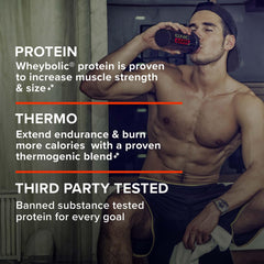 GNC AMP Wheybolic Ripped ingredient panel highlights BCAAs and caffeine.
