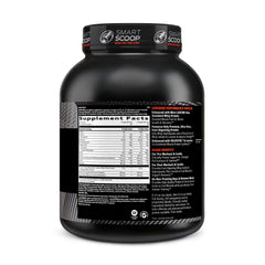 GNC AMP Wheybolic scoop beside the tub ready for post-workout shake.