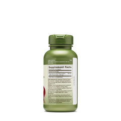 GNC Herbal Plus grape seed extract capsules highlighting vegetarian formula and extra-strength benefits.
