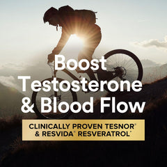 GNC Mega Men Tesnor blend label closeup indicating testosterone support potential