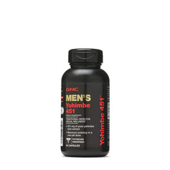 GNC Men Yohimbe 451 bottle showing pure extract for daily vitality support